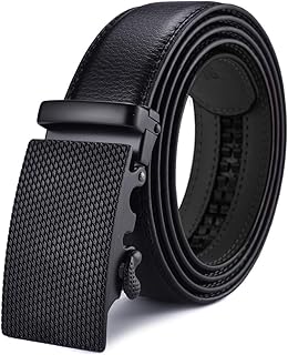 Ceintures formelles en cuir pour hommes avec boucle automatique, ceinture en cuir