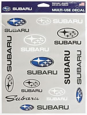 Kit d'autocollants officiels avec logo subaru 12 pièces amovibles wrx sti