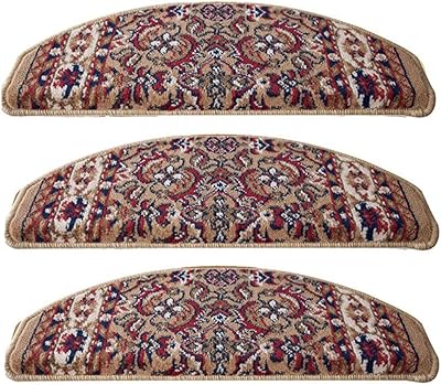 Ljjl tapis de marche d'escalier escalier incurvé, auto-apprêt sans colle fond doux réutilisable