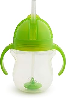 Tasse d'entraînement munchkin click lock tip & sip avec paille flexible lestée