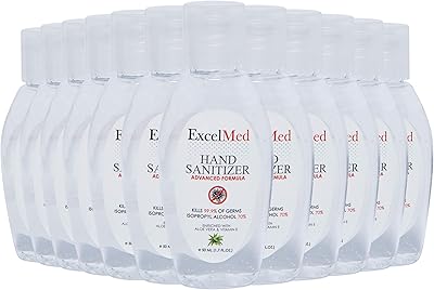 Gel désinfectant pour les mains exylmed 50 ml (paquet de 12), aloe vera