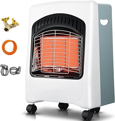Chauffage radiant au propane avec roues, chauffage au gaz naturel avec régulateur, triple