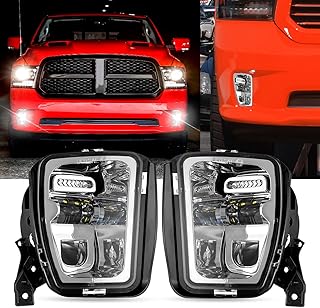 Phares antibrouillard led de remplacement oxbeam pour dodge ram 1500 2013