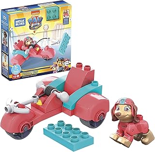 Trottinette paw patrol mega bloks liberty city avec petits blocs de construction, jouets