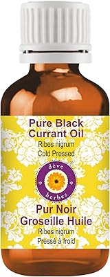 Huile de cassis pure dave herbs (ribes nigrum) de qualité thérapeutique naturelle pressée