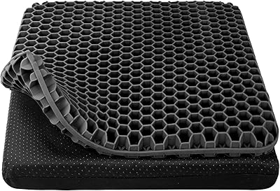 Coussin de siège en gel rafraîchissant grand coussin épais et respirant