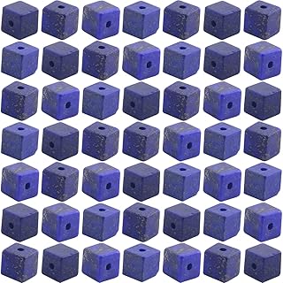 Perles de pierre cubiques en lapis-lazuli pour bijoux 100 pièces de 6x6mm