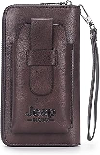 Goodrun petit sac à main zippé en cuir véritable pour homme