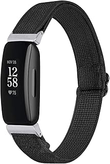 Bracelet shoufit compatible avec fitbit inspire 2, brassards élastiques réglables en nylon tissé
