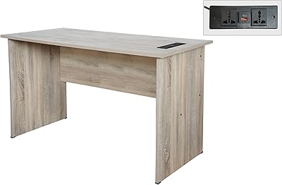 Mahmayi modern mp1 120x60 table d'écriture d'étude avec multiprise super encastrée bs01 bureau