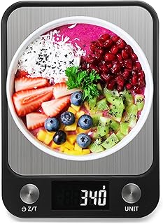 Balance de cuisine alimentaire 15 kg, balance alimentaire multifonction numérique en grammes
