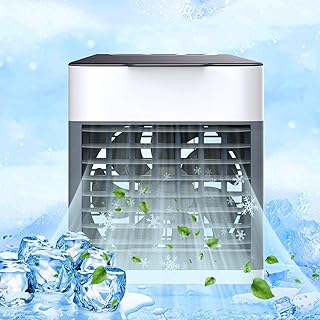 Climatiseur portable, refroidisseur d'air par évaporation 3 en 1, mini climatiseurs 4 vitesses