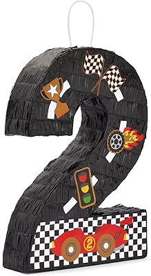 Piñata de fête d'anniversaire de voiture de course n°2 (16,5 x 11,5 x 7,6 cm). Diaytar Sénégal : La marketplace qui pense à votre porte-monnaie