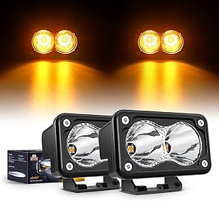 Ampoules led nilet 3" ambre 2pcs 10w super spot feu de conduite