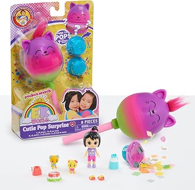 Jouet just play cutie pop surprise d'ik world, comprend 7 surprises, des jouets