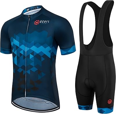 Maillot de cyclisme pour hommes ensemble de maillot à manches courtes et fermeture