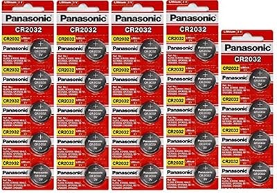 Pile bouton au lithium panasonic 24 cr2032 cr-2032 3v - pack de 4