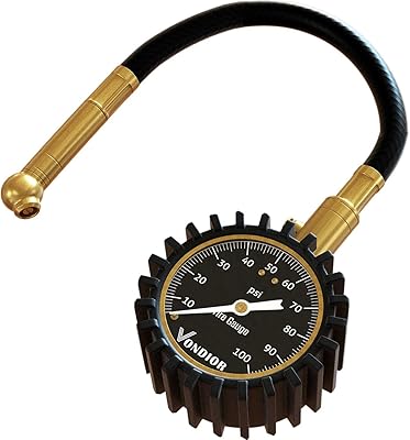 Manomètre de pneu fondeor elite 100 psi - cadran lumineux de 2 pouces
