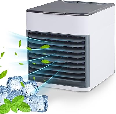Mini climatiseur personnel portable avec humidificateur et fonction de filtration à