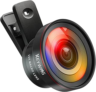 Kit d'objectif de téléphone keywing objectif macro 15x pour iphone et android
