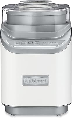 Machine à glace électronique cuzinart ice-70, blanc chrome poli blanc ice-60w