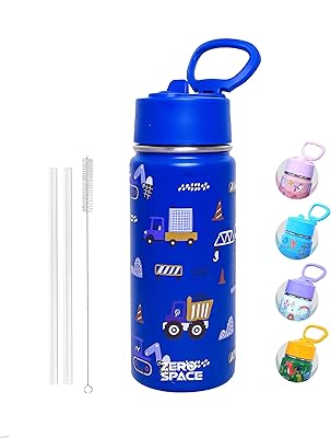 Bouteille d'eau de sport zerospacetm, bouteille d'eau en acier inoxydable pour enfants d'école