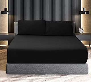 Parure de lit firdos en microfibre douce pour queen size 3 pièces
