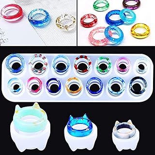 Delfino 17 cavités bijoux résine époxy moulage moule en silicone pour colliers