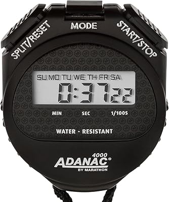 Marathon st083009 chronomètre numérique adanac 4000 avec écran et boutons extra larges, résistant