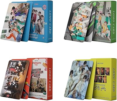 Cartes de vœux k-pop anhyibin lomo, paquet de 4/218 pièces, album de 6uh8