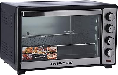 Four électrique olsenmark avec convection et rôtissoire 47 l préchauffage et rôtissoire