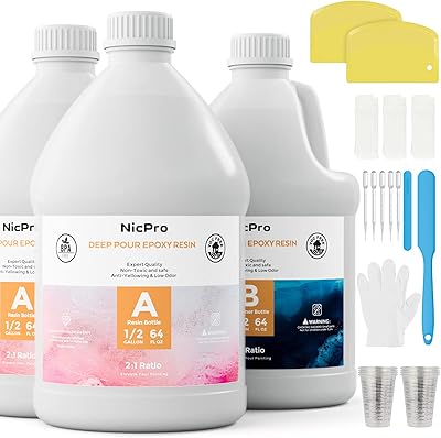 Nikpro kit de résine époxy coulée en profondeur 15 gallon 2