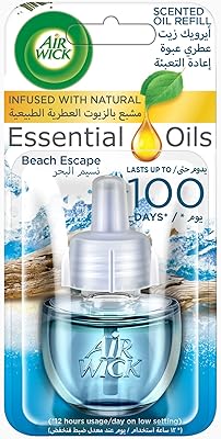 Désodorisant infusé d'huiles essentielles rechargeable air wick, brise marine, 19 ml