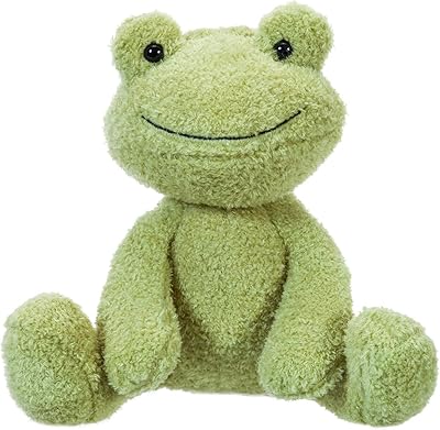 Peluche en peluche grenouille d'agneau abricot, peluche douce et adorable, parfaite