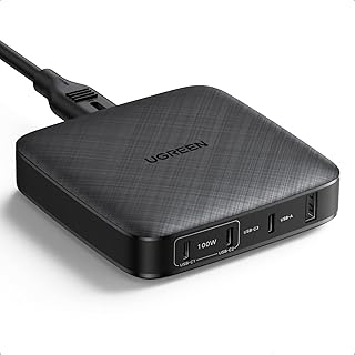 Chargeur ugreen pd 100w usb c 4 ports muraux de type c, charge