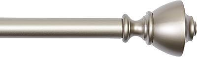 Tringle à rideau amazonbasics de 1 pouce avec embouts de bouteille - 72