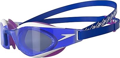 Lunettes de natation speedo fastskin hyper elite unisexe pour adulte, flamme bleue/diva/blanc, taille