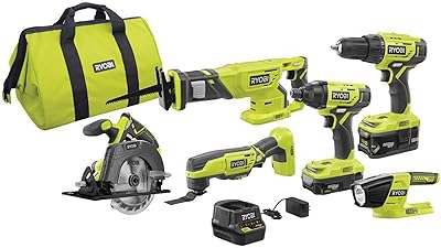 Ryobi p1819 18v one + kit combiné lithium-ion