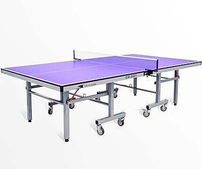 Table de tennis pliable et mobile skyland em-8001, bleue