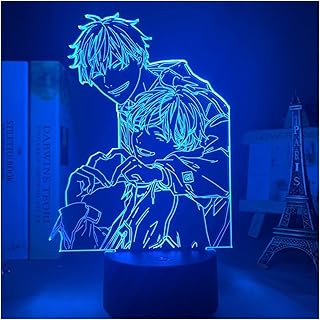 Veilleuse led 3d en acrylique giffen anime giffin, lampe de table colorée
