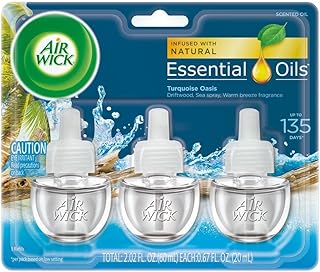 Huile air wick - 3 recharges - oasis turquoise