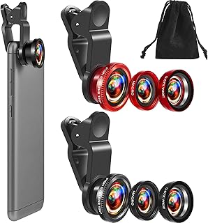 Kit d'objectifs d'appareil photo pour téléphone portable castowave 3 en 1, 2 pièces