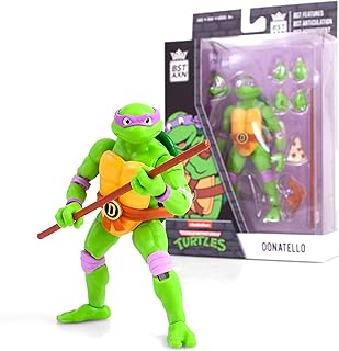 Figurine d'action the loyal objects bsta axn donatello teenage mutant ninja turtles, 5