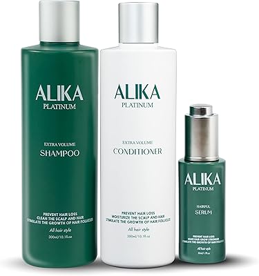 Shampoing après-shampooing et sérum alika pour la croissance des cheveux une magnifique