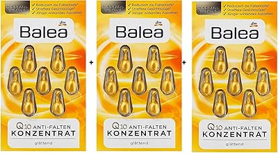 3 paquets de sérum concentré anti-rides balea q10 \"21 capsules\"