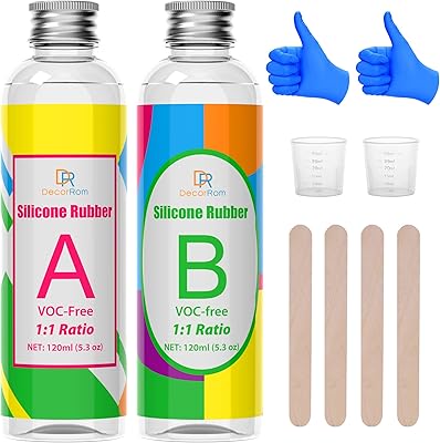 Kit de fabrication de moules en silicone caoutchouc liquide translucide pour la silicone