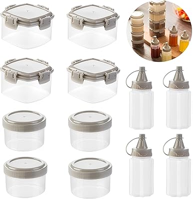 12 pièces petites bouteilles à presser pour sauce, bouteilles à presser pour condiments