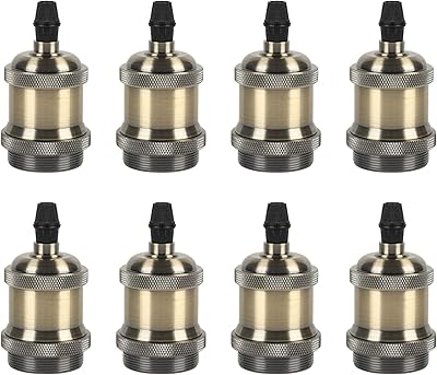 Lot de 8 douilles de lampe gabori vintage e26, support de lampe à