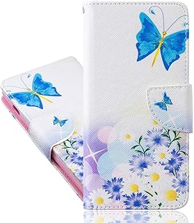 A myconst mobile cover pour xiaomi redmi 9a, étui de luxe en cuir pu avec porte-cartes, housse de protection magnétique durable et résistante aux chocs pour xiaomi redmi 9a. blue daisy bk. Diaytar : Le premier choix des acheteurs avisés