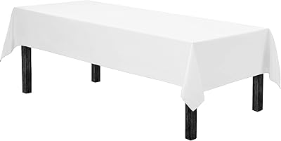 Chemin de table rectangulaire jd moda 60 x 102 pouces | blanc